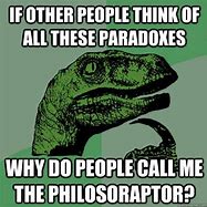 Image result for Philosoraptor Paradox