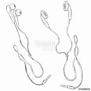 Image result for Drawings of iPhone Earbuds