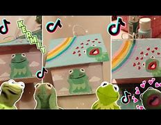 Image result for Kermit the Frog Painting Tik Tok