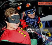Image result for Batman and Robin Sitting in Batmobile
