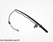Image result for Curved Fishing Pole SVG