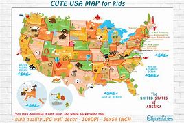 Image result for Cute United States Map