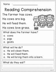 Image result for 1st Grade Reading and Comprehension Worksheets