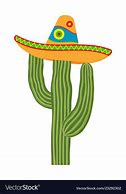 Image result for Cartoon Cactus with Sombrero