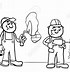 Image result for Builder Cartoon Black and White