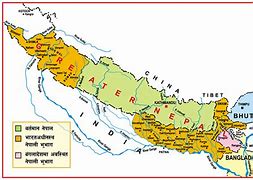 Image result for Greater Nepal Before Sugauli Sandhi