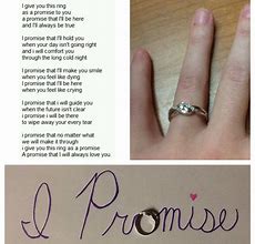 Image result for Promise Ring Sayings to Girlfriend of 1 Year