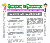 Image result for Ejercicios De Probabilidad