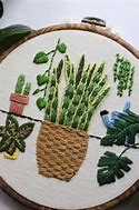 Image result for Plant Embroidery