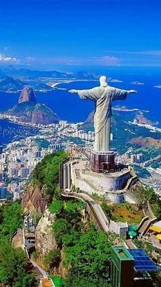 Rio de Janeiro, Corcovado, Brésil 💙🤍... - Trésors du Monde