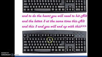 Image result for How to Make Heart with Keyboard Keys