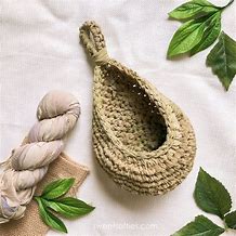 Image result for Crochet Teardrop Hanging Basket