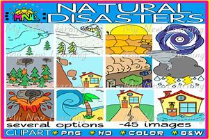 Image result for Clip Art of Natural Disasters