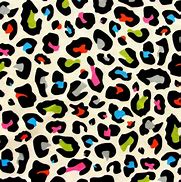 Image result for Rainbow Leopard Print Cotton
