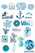 Image result for Stickers Azules Aesthetic