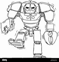 Image result for Robot Warrior Drawings Evil