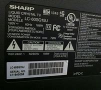 Image result for Sharp TV ModelNumber