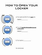 Image result for Locker Combination Instructions