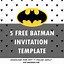 Image result for Batman Party Printables