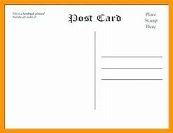 Image result for 4X6 Postcard Template Word