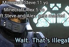 Image result for Minecraft Alex Meme