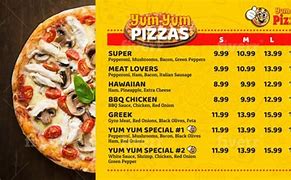 Image result for Pizzeria TV Menus