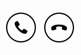 Image result for Awnser and Decline Call Symbols