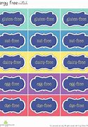 Image result for Free Printable Food Allergy Labels