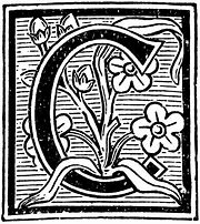 Image result for Ornate Floral Letter C