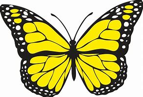 Image result for Yellow Monarch Butterfly Clip Art