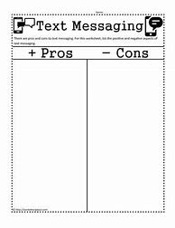 Image result for Pros and Cons of Texting