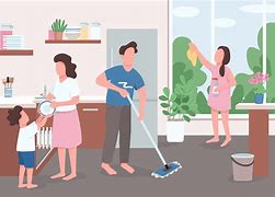 Image result for Family Cleaning Clip Art