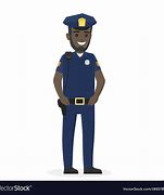 Image result for Black Police Officer Cartoon
