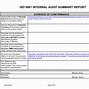 Image result for ISO 9001 Internal Audit Report Example
