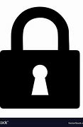 Image result for Lock Icon Black and White