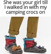 Image result for Wearing Crocs Meme