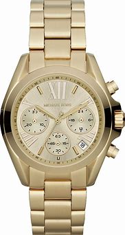 Image result for Michael Kors White and Gold Watch
