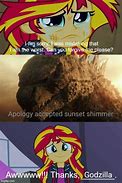 Image result for Sunset Shimmer Godzilla