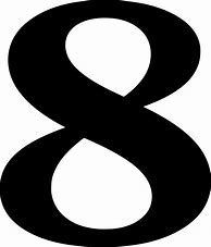 Image result for Number 8 Silhouette