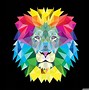 Image result for Rainbow Lion Black Background
