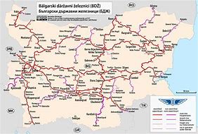 Image result for Bulgaria Train Map