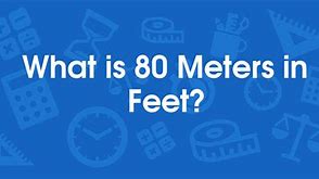 Image result for 80 Meters Comparison