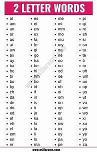 Image result for Two Letter Words for Kids Printable