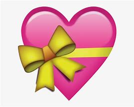 Image result for Heart Ribbon Emoji Silhouette