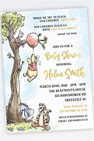 Image result for Winnie the Pooh and Friends Baby Shower Art