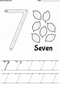 Image result for Number 7 Exercises for Kids