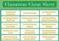Image result for Google Classroom Cheat Sheet
