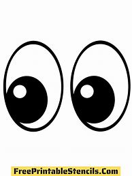 Image result for Oval Cartoon Eye Stencil