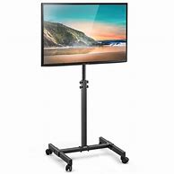Image result for adjustable television stands with wheel
