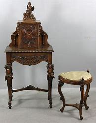 Image result for Antique Phone Cabinet